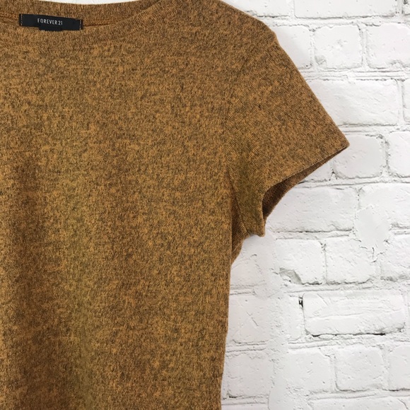 Forever 21 Brown Textured Crop Top - Picture 2 of 3